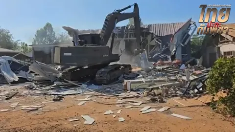 วางตู้คอนเทนเนอร์เสริมความมั่นคง "บ้านหนองจาน" ทลายรัง "กำนันลี" รุกพื้นที่ไทย