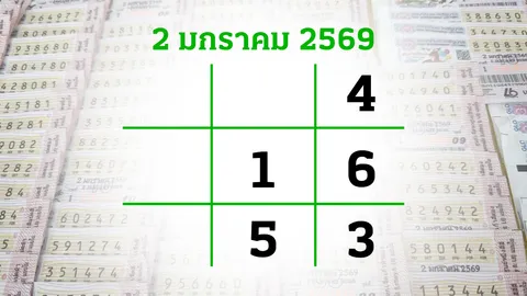 โค้งสุดท้ายหวย "เลขเด็ดงวดนี้" 2/1/69 ลุ้นโชคได้ที่ไทยรัฐทีวี-ไทยรัฐออนไลน์