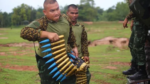 อำนาจทำลายล้าง ลูกปืน 30 มิลลิเมตร ZMT-1 ประจำหน่วยรบกรมทหารราบที่ 21 รักษาพระองค์ 