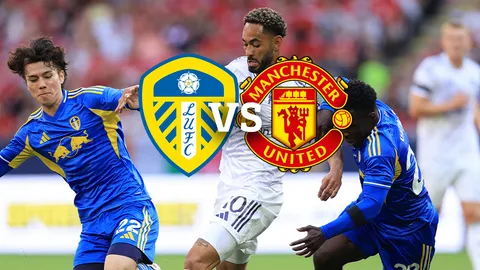 ย้อนสถิติเดือด! แมนยูข่มลีดส์ ไม่แพ้ในลีกยาวนานเกิน 20 ปี ก่อนดวลกันคืนนี้