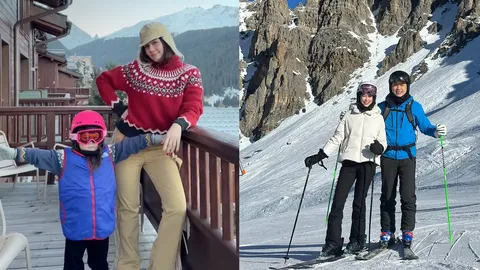 ชมพู่ อารยา ร่วมทริปครอบครัวเล่นสกีที่ฝรั่งเศส เปิดภาพสะใภ้ใหญ่กับสะใภ้เล็กเจอกัน