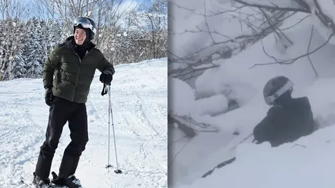 อั๋น ภูวนาท เล่านาทีชีวิต เล่นสกีไถลตกเขา หวิดจมในกองหิมะ