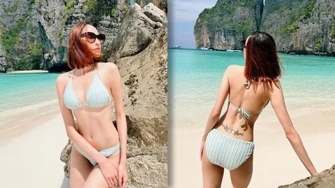 หยาดทิพย์ คุณแม่สุดแซ่บ นุ่งบิกินีอวดหุ่นสวยเป๊ะ โชว์รอยสักเหนือบั้นท้าย