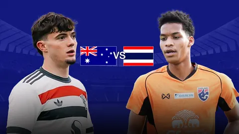 LIVE บอลไทย U23 วันนี้ ดูบอลสด ทีมชาติไทย U23 พบ ออสเตรเลีย U23 ฟุตบอลชิงแชมป์เอเชีย