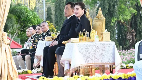 “ในหลวง-พระราชินี” เสด็จฯ ไปทรงเปิดสวนสุขภาพสราญจิต ณ เขื่อนวชิราลงกรณ