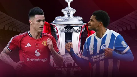 LIVE ถ่ายทอดสด แมนยู พบ ไบรท์ตัน เอฟเอคัพ คืนนี้ 11 ม.ค. 69 ดูบอลสด 23.30 น.