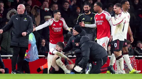 FA มีมติชัด! ปม “มาร์ติเนลลี” ผลัก “แบรดลีย์” เกมเดือด อาร์เซนอล–ลิเวอร์พูล