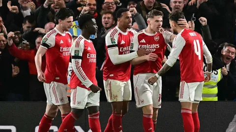 ผลบอลวันนี้ อาร์เซน่อล บุกดับ เชลซี คาบ้าน ตัดเชือกคาราบาวคัพ นัดแรก