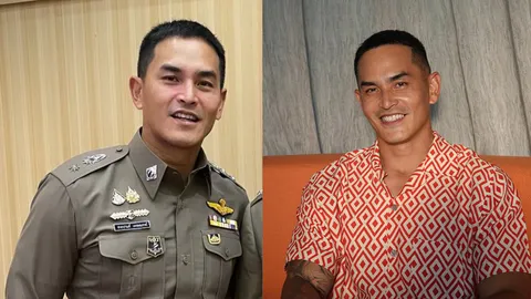 เปิดยศล่าสุดของ สงกรานต์ เตชะณรงค์ สวมเครื่องแบบตำรวจเต็มยศ ลุคนี้ดูหล่อมาก 