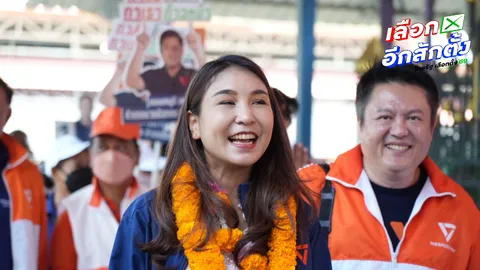 “ศิริกัญญา” นำผู้สมัครหาเสียงขอคะแนน หวังนนทบุรีเป็นสีส้มทั้งจังหวัดอีกครั้ง