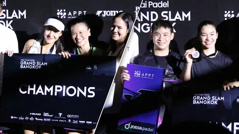 ปาเดลไทยคว้าแชมป์มือสมัครเล่น ปิดฉากการแข่งขัน PAD THAI PADEL GRAND SLAM – BANGKOK