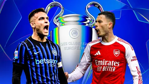 LIVE ถ่ายทอดสด อินเตอร์ พบ อาร์เซนอล บอลคืนนี้ 20 ม.ค. 69 ดูบอลสด 03.00 น. UCL 2025-26