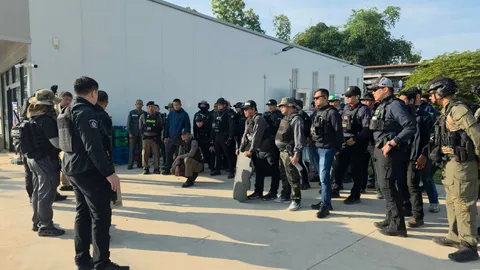 นายดาบแม่สอดปลอดภัยแล้ว ระดมกำลังกว่า 120 นายไล่ล่า หนุ่มพม่า ยิงตำรวจล่อซื้อปืน