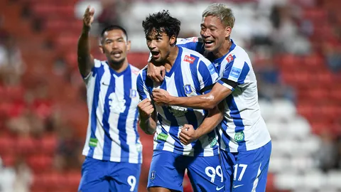 ผลบอลวันนี้ อิคซานเบิ้ลสอง! บีจี บุกอัด เมืองทอง 2-0 ทะลุรอบ 8 ทีม เมืองไทย คัพ