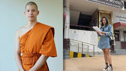 แม่แพท ลุยเอง หอบหลักฐานบุก สน.บางนา ทวงความยุติธรรมให้ “พระโดม”