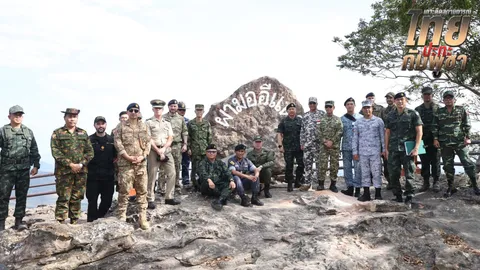 ผู้ช่วยทูตทหารกว่า 10 ชาติ ลงพื้นที่ผามออีแดง ดูหลักฐานเหตุปะทะ ไทยสูญเสีย 3 นาย