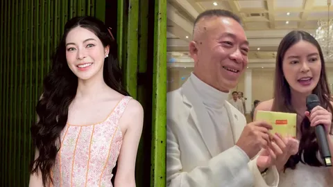 เอวา ปวรวรรณ มอบเงินให้คุณพ่อในวันเกิด เป็นของขวัญจากน้ำพักน้ำแรงตัวเอง