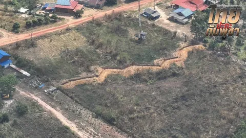 เปิดภาพ "กัมพูชา" ขุดคูเลต 3 พื้นที่ ยาวกว่า 1 กม. ยันยังไม่รุกล้ำอธิปไตยไทย