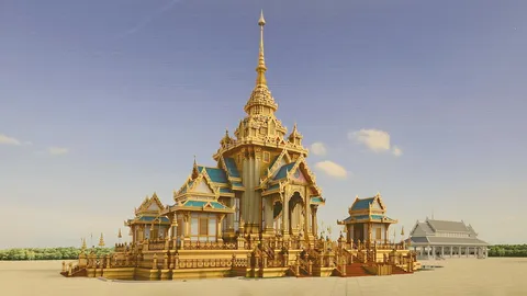 ภาพพระเมรุมาศ "สมเด็จพระพันปีหลวง" สมพระเกียรติยศ ยึดแบบตามโบราณราชประเพณี