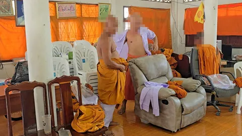 จับยกสํานักสงฆ์ "มั่วยา-ดูหนังโป๊" ผงะพบอุปกรณ์กระตุ้นเจ้าโลก! รวบหัวหน้าโล้นเป็นคนต่างด้าว