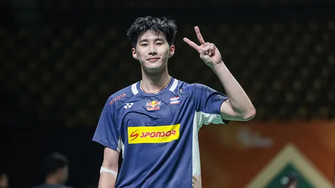 ท่าดีใจคุ้นๆ อิคคิว โชว์ฟอร์มแกร่งต่อเนื่อง ไล่ตบคู่แข่งชาวอินโด ลิ่วรอบรองแบดไทยแลนด์ มาสเตอร์ส 