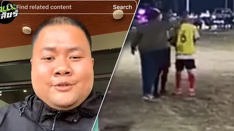 รู้แล้วมีอึ้ง เปิดคำพูด “นักฟุตบอล” ก่อนโดน “โค้ชที่กำลังเมา” เตะปากแตก (คลิป)