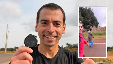 พี่ชาวีพี่จะใส่สูทมาทําไม! นักวิ่งอาร์เจนฯ เจอชายชุดสูทวิ่งประกบลากขึ้น Pace 3:25 (คลิป)