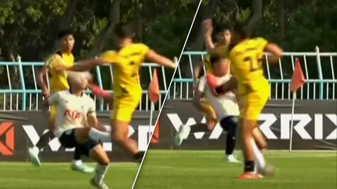 “นักเตะนราฯ” ยกเท้าค้างใส่เต็มอก “นักเตะคู่แข่ง”-ล่าสุดเจ้าตัว เคลื่อนไหวแล้ว (คลิป)