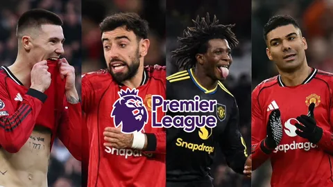 สะเทือนเกาะอังกฤษ นักเตะยอดเยี่ยม ประจำสัปดาห์ “พรีเมียร์ลีก” 4 ครั้งล่าสุดแข้ง “แมนยู” ล้วน