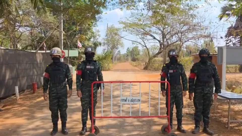 เจ้าหน้าที่ตรึงกำลัง 24 ชม. ชายแดนสระแก้ว ชาวบ้านกังวล กระทบชีวิต-การทำกิน