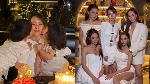 พลอย อัยดา ทำบุญวันเกิดกับลูกๆ ก่อนปาร์ตี้กับเพื่อนๆ สุดอบอุ่น (คลิป)