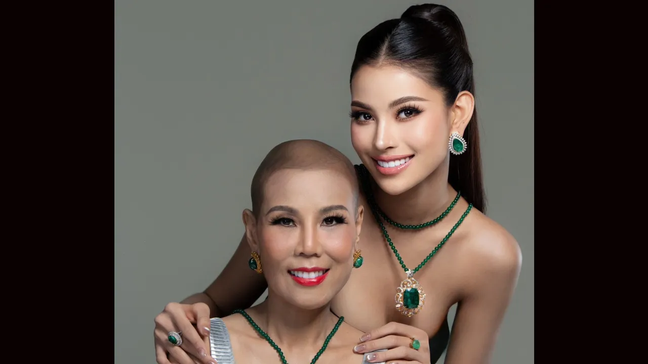  น้ำเหนือ Miss Earth Fire 2025 ถ่ายแบบกับคุณแม่ ดร.น้อง ส่งพลังใจ เนื่องในวันมะเร็งโลก