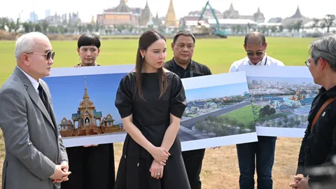 “ซาบีดา” ตรวจความพร้อมก่อสร้างพระเมรุมาศ สมเด็จพระพันปีหลวง