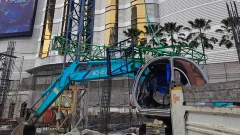 ระทึกกลางกรุง เครนหักเจ็บ 2 คน แรงงานชาวพม่า สร้างอาคาร 5 ชั้น เร่งสอบสาเหตุ!