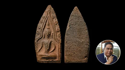 พระขุนแผน พรายเดี่ยว พิมพ์ก้างปลา กรุวัดบ้านกร่าง