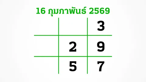 อีก 3 วันหวยออก งวดนี้สลากไม่สัญจร อย่าลืมส่อง "เลขเด็ดงวดนี้" 16/2/69
