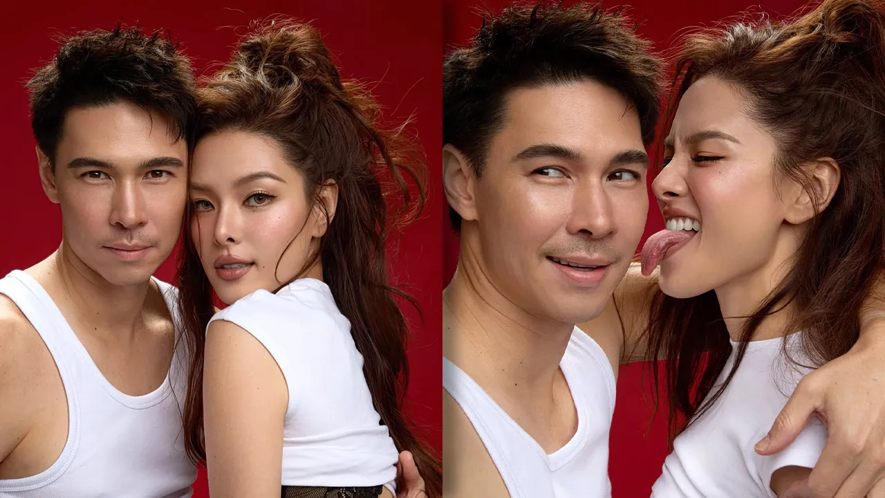 แมทธิว-ลีเดีย ถ่ายรูปฮอต พ่นไฟรับวาเลนไทน์  โซเชียลระเบิด