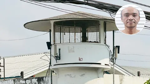นักโทษชาย เรือนจำจังหวัดนนทบุรี แหกห้องขังปีนกำแพงคุกหลบหนีกลางดึก ยังจับไม่ได้