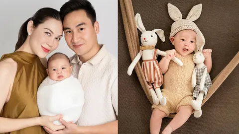 แมท ภีรนีย์ เปิดภาพ น้องภีรันทร์ แซวลูกชายถ่ายรูปแรกเกิดยังไงให้เหมือนเด็ก 3 เดือน