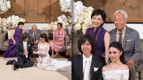 เปิดภาพ ระฟ้า ดำรงชัยธรรม จูงมือ มิลลี่ คามิลล่า เข้าพิธีแต่งงานสุดหวานในวันวาเลนไทน์