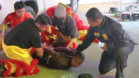 จ๋อแจ๊ะจับโจร ซ้อมแผนปลอมตัวเป็นคณะเชิดสิงโต จับหัวขโมย “โจโจ้โจรย่องเบา” งัดบ้าน ผกก.