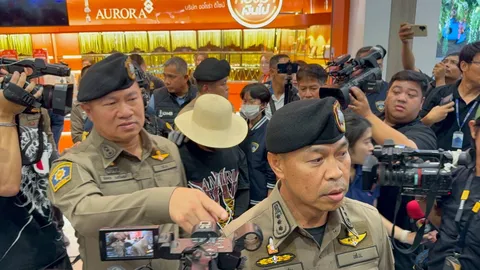 น.1 แถลงปิดฉากโจรหมวกฟาง เลียนแบบหนังสวมวิก บุกจี้ชิงทอง หนัก 198 บาท ยอมสำนึกผิด