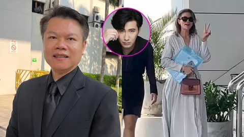 ปู มัณฑนา ชูสองนิ้วพร้อมขึ้นศาล ทนายเผย หนุ่ม กรรชัย ไม่รับคำขอโทษเป็นเงินสด