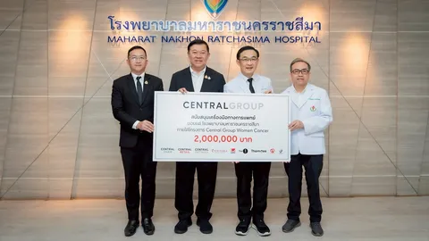 กลุ่มเซ็นทรัล มอบกล้องตรวจมะเร็งปากมดลูก