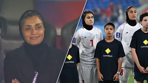 เดิมพันด้วยชีวิต! แข้งสาวอิหร่านยืนนิ่ง-โค้ชยิ้มกริ่ม ไม่เคารพเพลงชาติ ก่อนลงสนาม เอเชียน คัพ