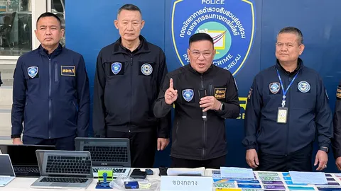 ตำรวจไซเบอร์ ทลายเครือข่ายเว็บพนัน เงินหมุนกว่า 2,400 ล้านบาท ฟอกผ่านคริปโต