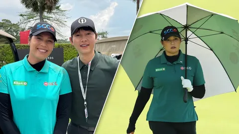 โปรเมสุดปลื้ม ร่วมเฟรม “ซงจุงกิ” ทูต R&A กลางศึก HSBC ที่สิงคโปร์ สะท้อนพลังซอฟต์พาวเวอร์กอล์ฟหญิง