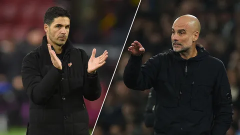 ใครหนักกว่า เปิดโปรแกรมพรีเมียร์ลีก อาร์เซน่อล - แมนซิตี้ แย่งแชมป์เดือดโค้งสุดท้าย