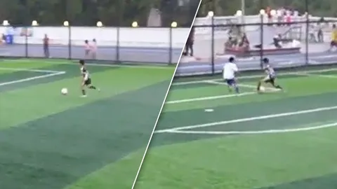 ตะลึง "นักฟุตบอลไทยรายเดียว" ยิงคนเดียว 28 ประตู พาทีมถล่มคู่แข่ง 33-0 (คลิป)