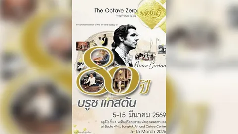 80 ปี "บรูซ  แกสตัน" รำลึก "ฟองน้ำ" สัปดาห์นี้